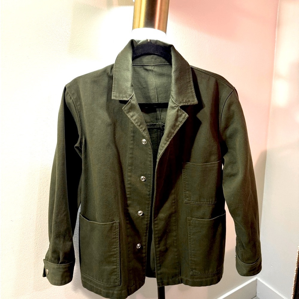 Frame Denim Khaki Utility Jacket
